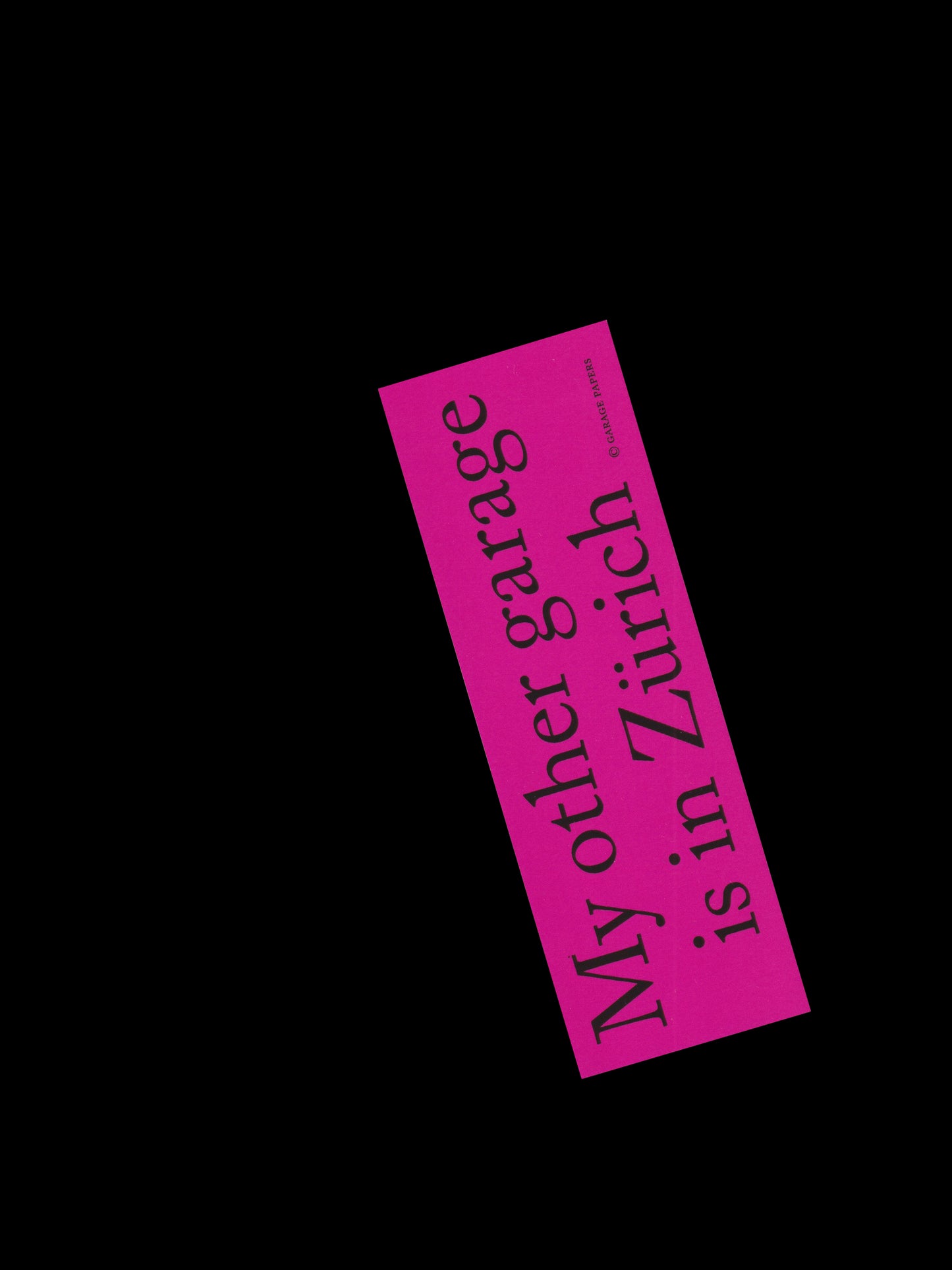 Garage Papers Bumper Sticker